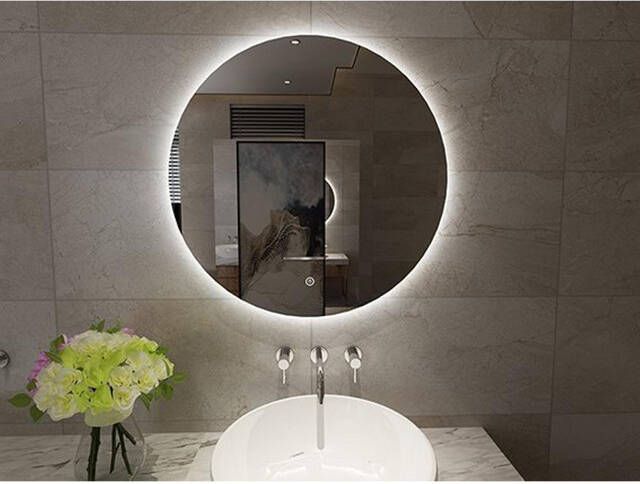 Wiesbaden Xellanz Giro spiegel rond met LED dimbaar 60 cm 38.4400