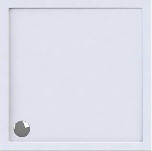 WISA Maia Douchebak vierkant universeel zonder poten 3 2mm dikte kunststof 900 x 900 x 50mm(LxBxH ) glans wit