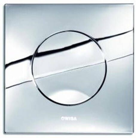Wisa Maro bedieningsplaat kunststof mechanisch 16x16cm met spoelonderbreking voor XS WC element glanschroom 8050414351