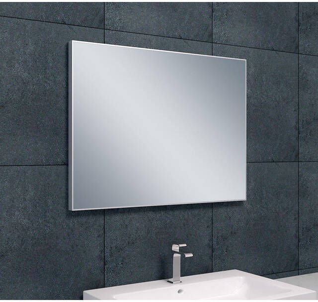 Xellanz Serra spiegel rechthoek met lijst 80 x 60 x 2 1 cm aluminium 38.3751 - Foto 2