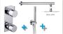 Xellanz Regendoucheset Inbouw Muur Mila Thin 20cm Rond Chroom Thermostaatkraan Handdouche - Thumbnail 2