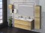 Wiesbaden Badmeubelset Excellence Sephia 120x60x46 cm Eikenhout Look (incl Ledspiegel) - Thumbnail 2