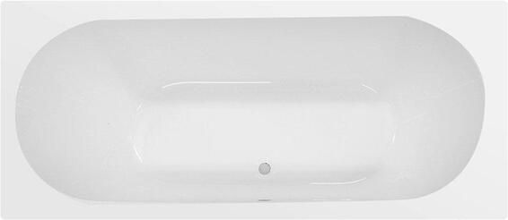 Xellanz Ligbad Inbouw Portus Rechthoek 1-2 Persoons Duobad 90x190x50cm Acryl Badkuip Glans Wit - Foto 2