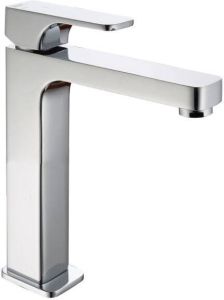 Xenz Wastafelkraan Aragon Opbouw Hoog Mengkraan Chroom 1 Greeps