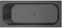 Xenz Ligbad Inbouw Aruba Rechthoek 1-2 Persoons Duobad 75x170x45cm Acryl Ebony Zwart Mat met Poten - Thumbnail 1