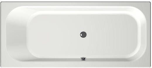 Xenz Ligbad Inbouw Aruba Rechthoek 1-2 Persoons Duobad 75x170x45cm Acryl Edelweiss Mat met Poten