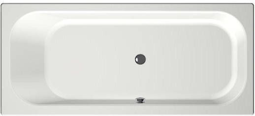 Xenz Ligbad Inbouw Aruba Rechthoek 1-2 Persoons Duobad 80x180x45cm Acryl Edelweiss Mat met Poten