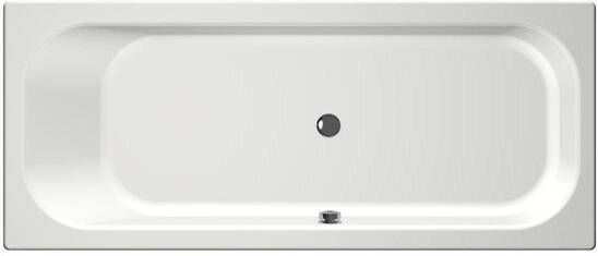 Xenz Ligbad Inbouw Aruba Rechthoek 1-2 Persoons Duobad 80x190x45cm Acryl Edelweiss Mat met Poten