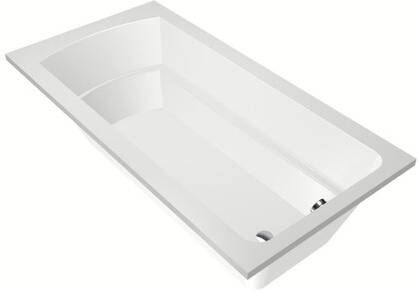 Xenz Ligbad Inbouw Bodysize Rechthoek 1-2 Persoons Duobad 90x180x45cm Acryl Wit Hoogglans met Poten