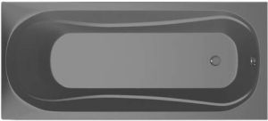 Xenz Bonaire ligbad 180x80x44cm met poten zonder afvoer Acryl Ebony mat (mat zwart antraciet) 6803-29