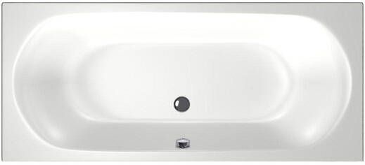 Xenz Ligbad Inbouw Cuba Rechthoek 1-2 Persoons Duobad 80x180x48cm Acryl Wit Hoogglans met Poten