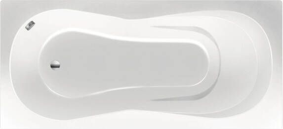 Xenz Ligbad Curacao | Inbouw | 175x80 cm | Incl.Badafvoer | Met overloop | Acryl | Glans wit