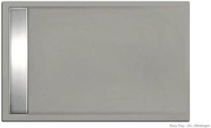 Xenz easy tray douchevloer 110x80x5cm rechthoek acryl cement 6953-06