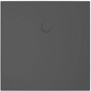 Xenz Douchevloer Flat | 100x100 cm | Incl.Afvoersifon-Chroom | Acryl | Vierkant | Zwart mat