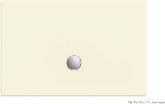 Xenz Douchevloer Flat | 140x100 cm | Incl.Afvoersifon-Chroom | Acryl | Rechthoekig | Pergamon glans