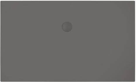 Xenz Douchevloer Flat | 150x90 cm | Incl.Afvoersifon-Chroom | Acryl | Rechthoekig | Antraciet mat