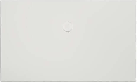 Xenz Douchevloer Flat | 150x90 cm | Incl.Afvoersifon-Chroom | Acryl | Rechthoekig | Wit mat