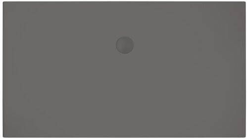 Xenz Douchevloer Flat | 160x90 cm | Incl.Afvoersifon-Chroom | Acryl | Rechthoekig | Antraciet mat