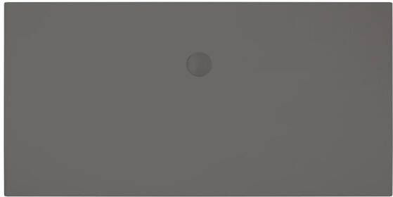 Xenz Douchevloer Flat | 180x90 cm | Incl.Afvoersifon-Chroom | Acryl | Rechthoekig | Antraciet mat