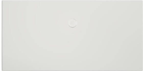 Xenz Douchevloer Flat | 180x90 cm | Incl.Afvoersifon-Chroom | Acryl | Rechthoekig | Wit mat
