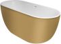 Xenz Humberto Solid Surface Bad 170x72x63 Bicolor Wit Goud 8510-R1036 - Thumbnail 2