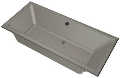 Xenz Ligbad Kristal | Inbouw | 170x75 cm | Incl.Badafvoer | Met overloop | Acryl | Cement mat