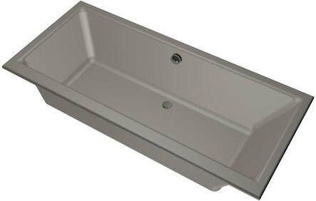 Xenz Ligbad Kristal | Inbouw | 180x80 cm | Incl.Badafvoer | Met overloop | Acryl | Cement mat