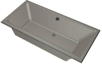 Xenz Ligbad Kristal | Inbouw | 160x75 cm | Incl.Badafvoer | Met overloop | Acryl | Cement mat