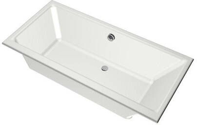 Xenz Ligbad Kristal | Inbouw | 160x75 cm | Incl.Badafvoer | Met overloop | Acryl | Mat wit
