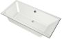 Xenz Ligbad Kristal | Inbouw | 160x75 cm | Incl.Badafvoer | Met overloop | Acryl | Mat wit - Thumbnail 1