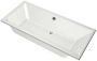Xenz Ligbad Kristal | Inbouw | 170x75 cm | Incl.Badafvoer | Met overloop | Acryl | Mat wit - Thumbnail 1