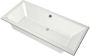 Xenz Ligbad Kristal | Inbouw | 180x80 cm | Incl.Badafvoer | Met overloop | Acryl | Mat wit - Thumbnail 1