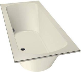 Xenz Ligbad Inbouw Lagoon Rechthoek 1-2 Persoons Duobad 75x170x50cm Acryl Pergamon Hoogglans met Poten