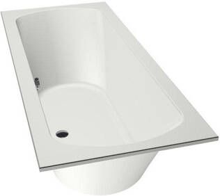Xenz Lagoon Duobad 170x75x53 afvoer Midden acryl wit mat 6927-03