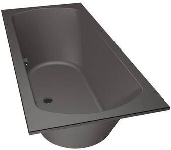 Xenz Lagoon Duobad 180x80x53 afvoer Midden acryl antraciet 6928-05