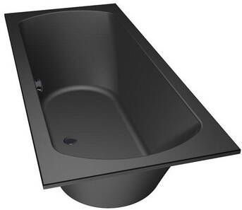 Xenz Lagoon Duobad 180x80x53 afvoer Midden acryl ebony 6928-29