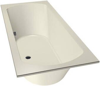 Xenz Lagoon Duobad 180x80x53 afvoer Midden acryl pergamon 6928-02