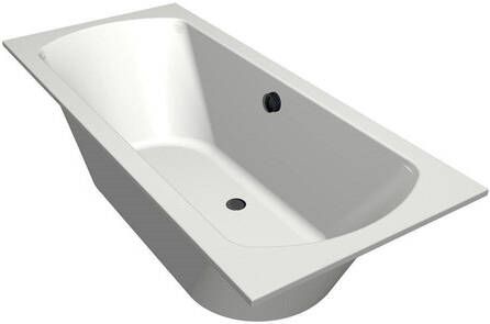 Xenz Lagoon Duobad 180x80x53 afvoer Midden acryl wit 6928-01