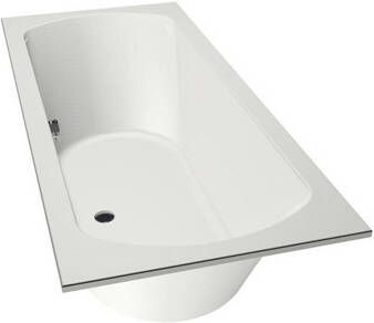 Xenz Lagoon Duobad 180x80x53 afvoer Midden acryl wit mat 6928-03