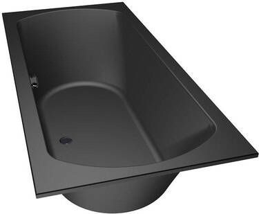 Xenz Lagoon Duobad 190x90x53 afvoer Midden acryl ebony 6929-29