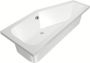 Xenz Ruimtebesparend bad Lagoon compact | Rechts | 170x75 cm | Incl.Badafvoer | Met overloop | Acryl | Glans wit - Thumbnail 2