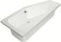 Xenz Ruimtebesparend bad Lagoon compact | Rechts | 170x75 cm | Incl.Badafvoer | Met overloop | Acryl | Mat wit - Thumbnail 2