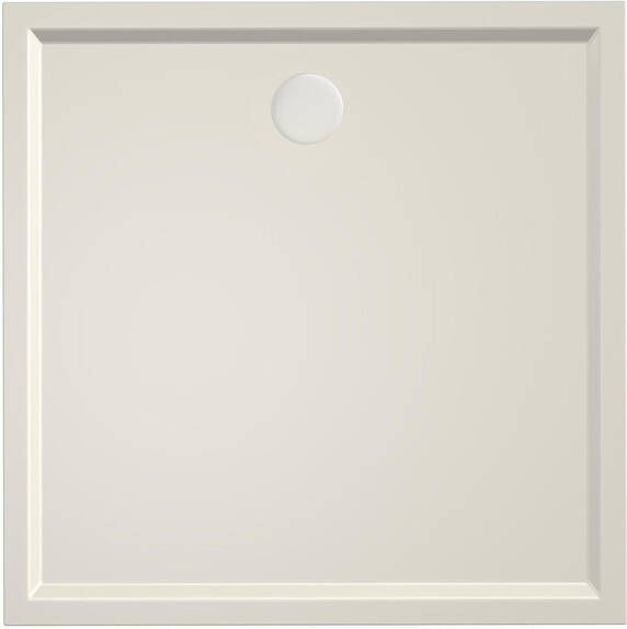 Xenz Douchebak Mariana | 100x100x4 cm | Incl.Afvoersifon-Chroom | Acryl | Vierkant | Pergamon glans