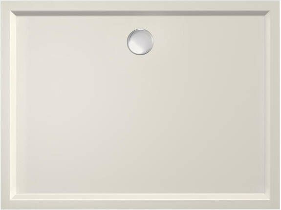 Xenz Douchebak Mariana | 140x100x4 cm | Incl.Afvoersifon-Chroom | Acryl | Rechthoekig | Pergamon glans