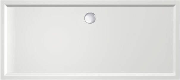 Xenz Douchebak Mariana | 110x100x4 cm | Incl.Afvoersifon-Chroom | Acryl | Rechthoekig | Wit glans