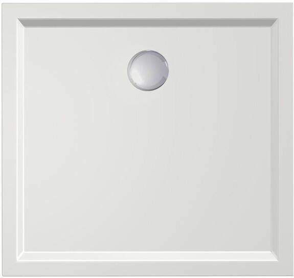 Xenz Douchebak Mariana | 110x100x4 cm | Incl.Afvoersifon-Chroom | Acryl | Rechthoekig | Wit glans