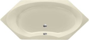 Xenz Ligbad Inbouw Orona Hoekbad 1-2 Persoons Duobad 90x190x50cm Acryl Pergamon Hoogglans met Poten