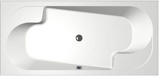 Xenz Ligbad Parel | Inbouw | 190x90 cm | Incl.Badafvoer | Met overloop | Acryl | Glans wit