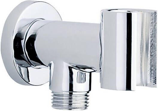 Xenz Pure wandaansluiting met houder chroom Hoogglans PU5501-51