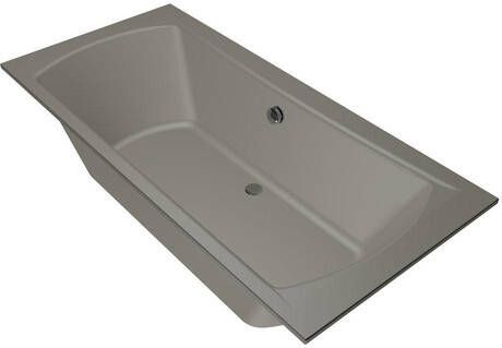 Xenz Ligbad Robijn | Inbouw | 190x90 cm | Incl.Badafvoer | Met overloop | Acryl | Cement mat